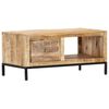 vidaXL Table basse 88x50x42 cm Bois de manguier massif