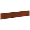 vidaXL Bordure de Pelouse 20 pcs 100 x 18 cm Acier Rouill&eacute;