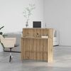 vidaXL Bureau réception chêne artisanal 100x50x103,5cm bois ingénierie