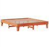 vidaXL Cadre de lit sans matelas cire marron 200x200cm bois pin massif