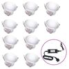 vidaXL Lampes de sol &agrave; LED 10 pcs blanc froid