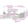 vidaXL Ensemble de canap&eacute; de jardin 8 pcs Beige polyrotin