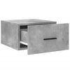 vidaXL Tables de chevet murales 2 pcs gris b&eacute;ton 35x35x20 cm