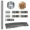 vidaXL Poulailler 3x1,5x1,5 m acier