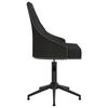 vidaXL Chaise pivotante de salle &agrave; manger Noir Velours
