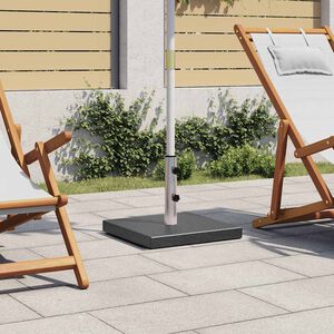 vidaXL Socle de parasol Granite 28,5 kg Carr&eacute; Noir