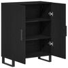 vidaXL Buffet Ch&ecirc;ne noir 69,5 x 34 x 90 cm Bois d'ing&eacute;nierie