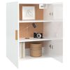 vidaXL Armoire murale suspendue Blanc brillant 69,5x34x90 cm