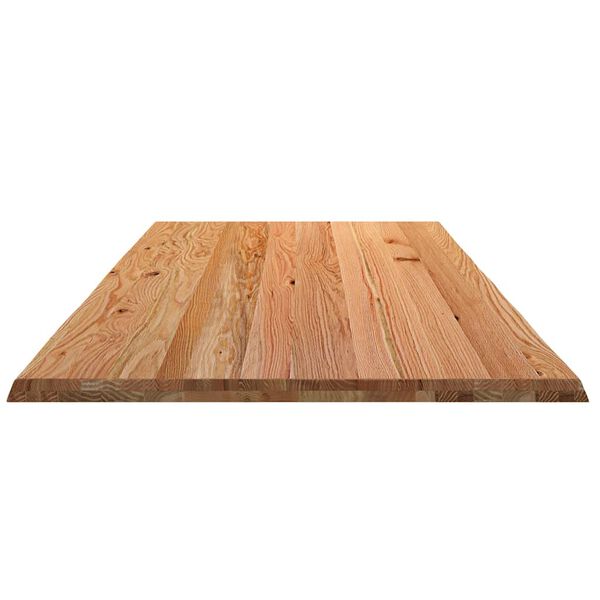 vidaXL Dessus de table marron clair bois ch&ecirc;ne massif rectangulaire