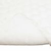 vidaXL Couverture en Fourrure de Lapin Synth&eacute;tique Blanc 130 x 150 cm
