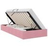 vidaXL Cadre de lit ottoman avec stockage Rose 100 x 200 cm Velours
