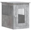 vidaXL Meuble de cage pour chiens gris b&eacute;ton 45x62x59 cm