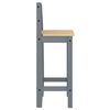 vidaXL Ensemble de bar 3 pcs Gris Bois de pin massif