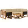 vidaXL Ensemble de canap&eacute;s d'ext&eacute;rieur 5 pc Naturel