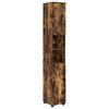 vidaXL Cabinet de salle de bain Ch&ecirc;ne fum&eacute; 30 x 35 x 192 cm