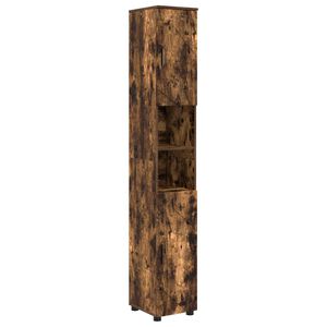 vidaXL Cabinet de salle de bain Ch&ecirc;ne fum&eacute; 30 x 35 x 192 cm