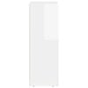 vidaXL Buffet Blanc brillant 59 x 35 x 100,5 cm Bois d'ing&eacute;nierie