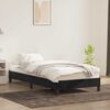 vidaXL Cadre de lit sans matelas noir 80x220 cm velours