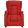 vidaXL Fauteuil de massage Rouge bordeaux Similicuir