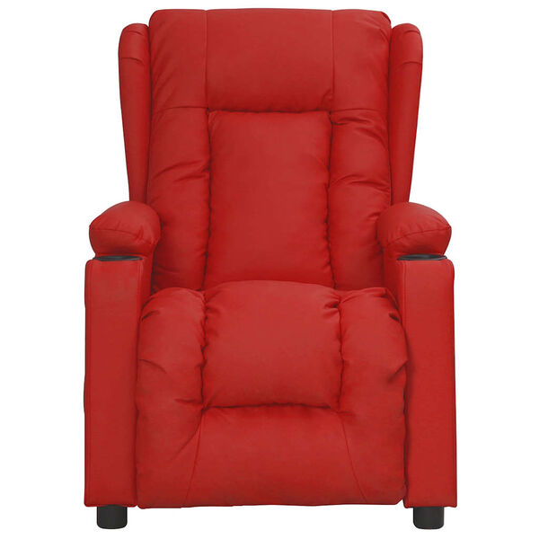 vidaXL Fauteuil de massage Rouge bordeaux Similicuir