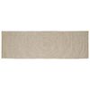 vidaXL Tapis de zone Naturel et Blanc 60 x 250 cm Jute