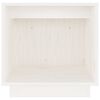 vidaXL Table de chevet Blanc 40x30x40 cm Bois de pin solide