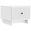 vidaXL Table basse avec tiroir Blanc 49 x 50 x 40 cm Bois d'ing&eacute;nierie