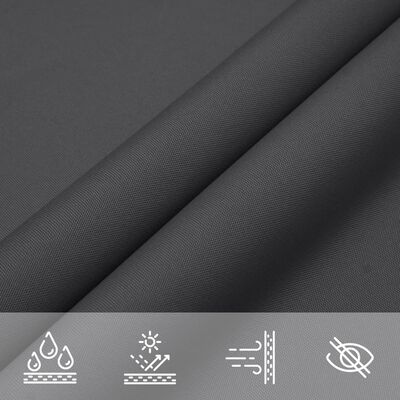 vidaXL Voile d'ombrage anthracite 2x2x2 m 100 % polyester oxford