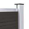 vidaXL Panneau de cl&ocirc;ture WPC 180x105 cm Noir