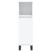 vidaXL Ensemble de meubles salle de bain 3 pcs blanc bois d'ing&eacute;nierie