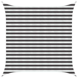 vidaXL Voile d'ombre Anthracite et blanc 2,5 x 2,5 m HDPE