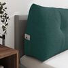 vidaXL Coussin de Dos Vert fonc&eacute; 100 x 24 x 50 cm tissu