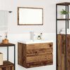 vidaXL Ensemble de mobilier de salle de bain 3 pcs Bois Ancien