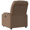 vidaXL Fauteuil inclinable de massage &eacute;lectrique marron tissu