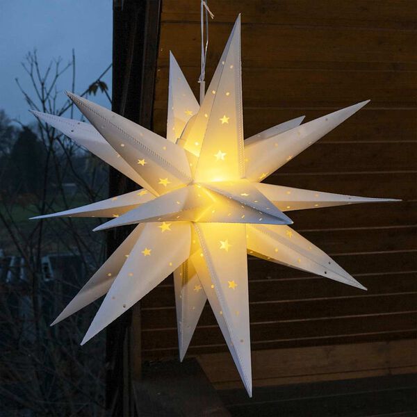 HI Étoile éclairée à LED de Noël 58 cm