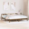 vidaXL Cadre de lit sans matelas marron miel bois massif 200x200 cm