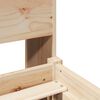 vidaXL Lit biblioth&egrave;que sans matelas 200x200 cm bois massif de pin