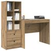 vidaXL Bureau avec tiroir 2 pcs Ch&ecirc;ne artisanal