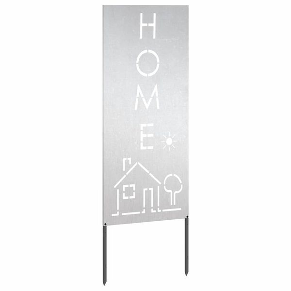 vidaXL &Eacute;cran de confidentialit&eacute; de jardin Fretwork Argent&eacute; 50 x 140 cm