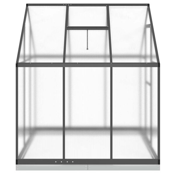 vidaXL Serre avec cadre de base anthracite 169x169x202 cm aluminium