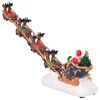 vidaXL D&eacute;cor de table de No&euml;l Multicolore 31.5 x 6.5 x 16 cm R&eacute;sine