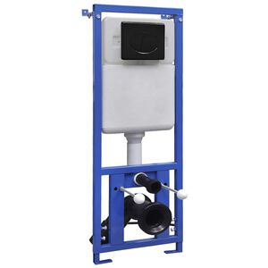 vidaXL R&eacute;servoir encastr&eacute; pour WC suspendu 11 L 41x14x(110-125) cm