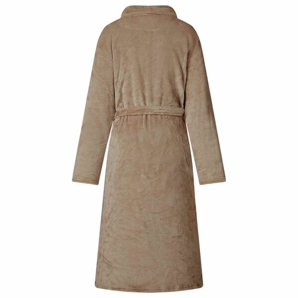 vidaXL Robe de bain sans capuche Camel m Flanelle