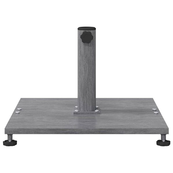 vidaXL Pied de parasol Aspect Bois Gris Fonc&eacute; 45 x 45 x 31 cm