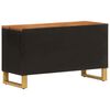 vidaXL Meuble TV marron et noir 80x31,5x46 cm bois massif de manguier