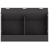 vidaXL Distributeur pour lapins Noir 64.5 x 25.5 x 45.5 cm