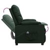 vidaXL Fauteuil Vert fonc&eacute; Tissu