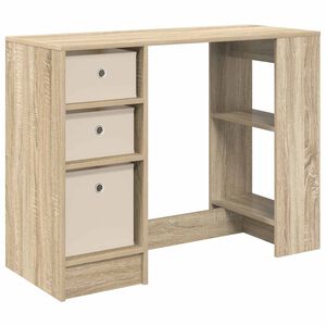 vidaXL Bureau Ch&ecirc;ne Sonoma 100 x 40 x 75 cm Bois d'ing&eacute;nierie