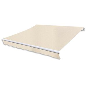 vidaXL Auvent pliable motoris&eacute; 400 cm Cr&egrave;me