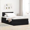 vidaXL Cadre de lit ottoman avec matelas noir 120x200 cm velours